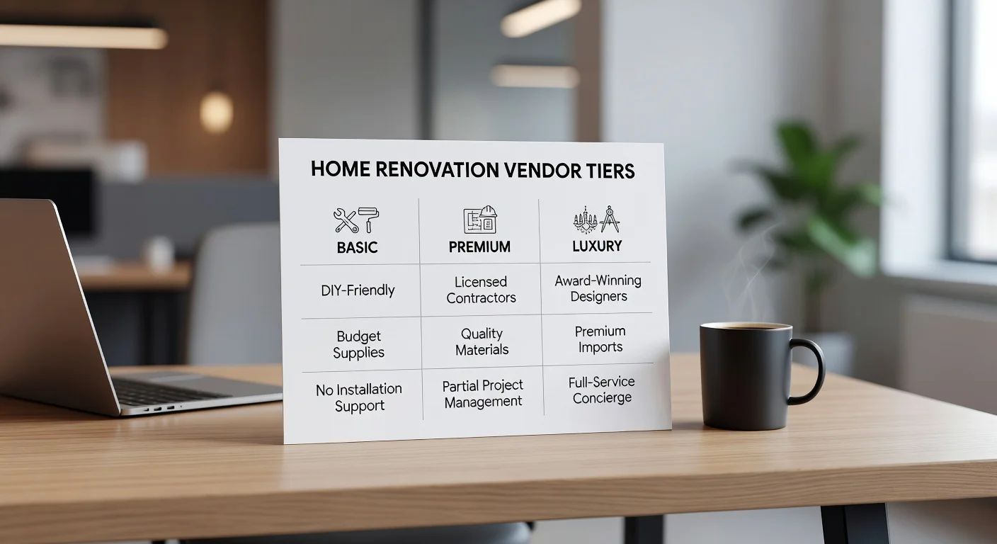A comparison of different home design services and local contractors